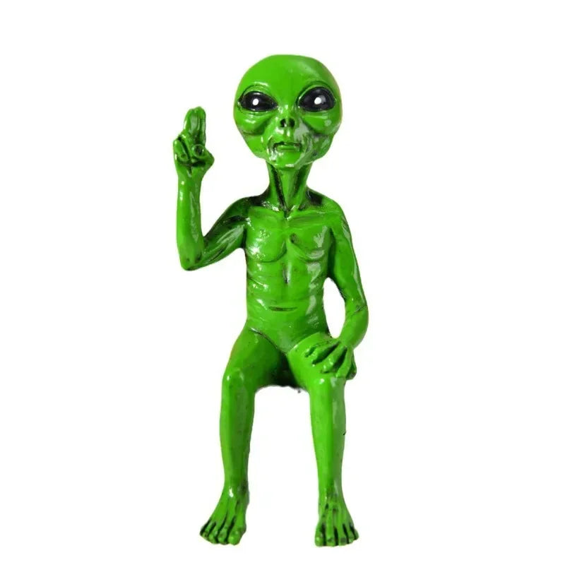 Resin Statue Resin Alien Ufo Outdoor Dwarf Garden Statue Decoration Dwarf Decoration